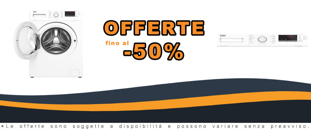Lavatrice Beko WUX71032WI-IT, modello slim da 7 kg, con motore ProSmart Inverter e display digitale