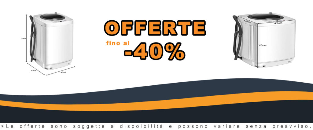 COSTWAY Lavatrice 3,5 kg, carica dall'alto, mini lavatrice con centrifuga, compatta e performante