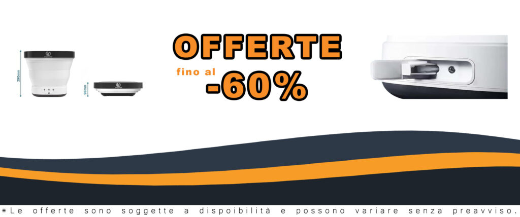 Longrunsail Lavatrice Pieghevole 16L, 40W, Ecologica, Risparmio idrico e energetico
