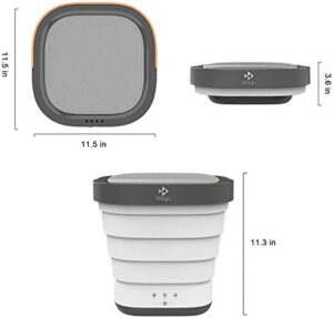 DjfLight Mini Lavatrice Portatile Pieghevole in uso, ideale per biancheria intima e viaggi
