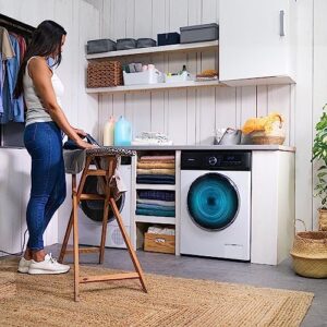 Immagine della Cecotec Lavatrice 8 Kg Carico Frontale Bolero Dresscode 8500 Inverter A, modello bianco con motore Inverter Plus e 16 programmi di lavaggio.