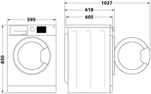 Indesit Lavatrice 9 Kg Classe B 1200 giri Inverter - MTWE 91285 W IT in azione