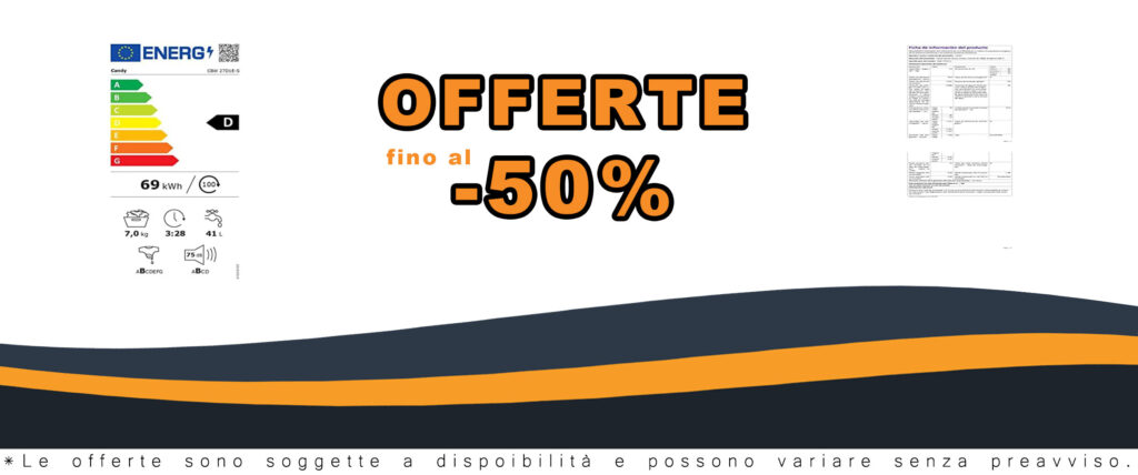 Lavatrice Candy CBW 27D1E-S bianca con motore Inverter, 7 kg di capacità e 5 programmi veloci