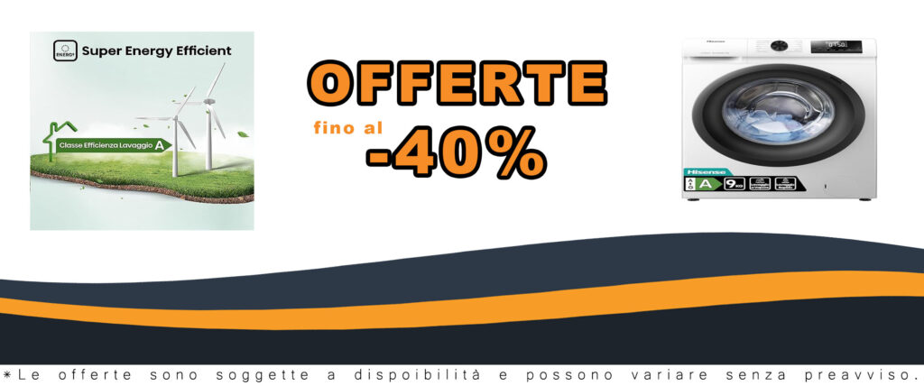 Lavatrice Hisense WFQE9014EVJM, modello a carica frontale con 9 kg di capacità, 1400 rpm, e 15 programmi di lavaggio