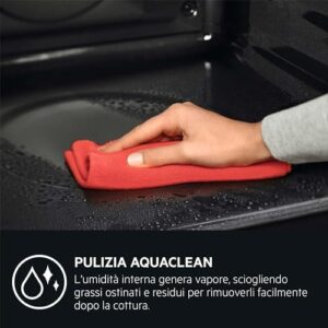 AEG Serie 6000 Forno da Incasso Multifunzione, Capacità 72 Litri, Acciaio Inox Antimpronta, Sistema OptiFlex