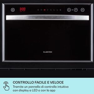 Klarstein Amazonia 6 Luminance lavastoviglie da tavolo nero, compatta e potente con 6 coperti e classe A+