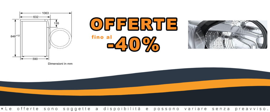 Bosch Lavatrice Serie 4, 8 kg WAN28208IT, vista frontale con carico di bucato.