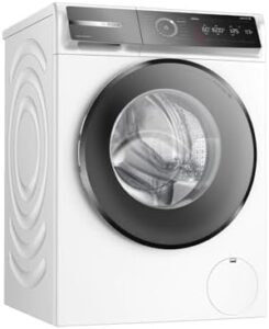 Bosch WGB256041, lavatrice intelligente con 1600 giri/min, funzione Iron Assist, Speed Perfect e risparmio energetico.