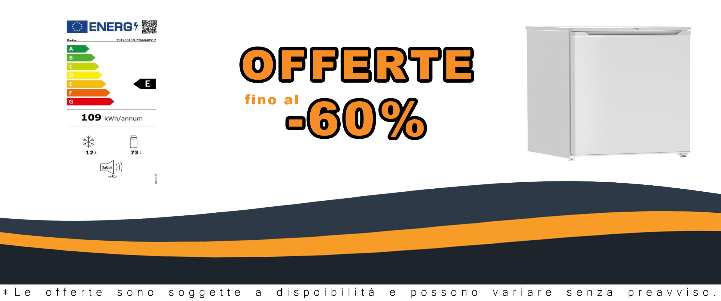Frigorifero sottotavolo Beko TS190340N, design compatto, classe energetica E, colore bianco, ideale per spazi ridotti
