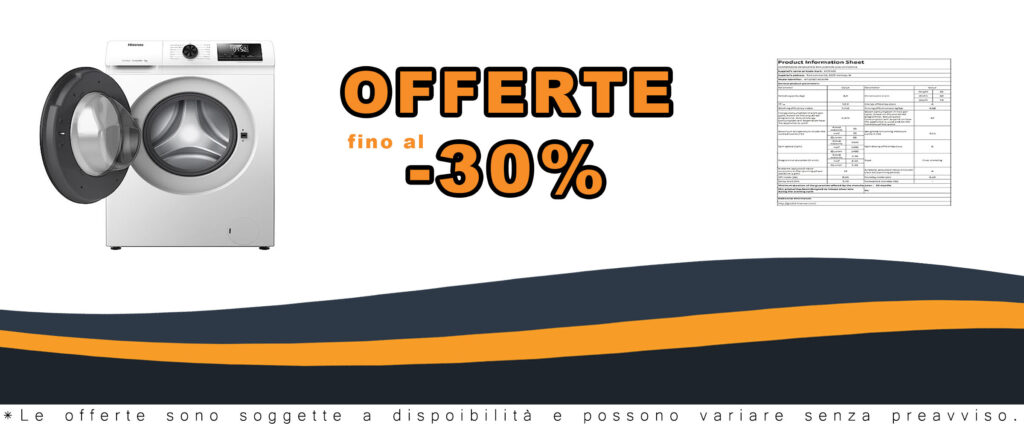 Lavatrice Hisense WFQP801419VM a carica frontale, con 8 kg di capacità e funzione vapore, ideale per famiglie.