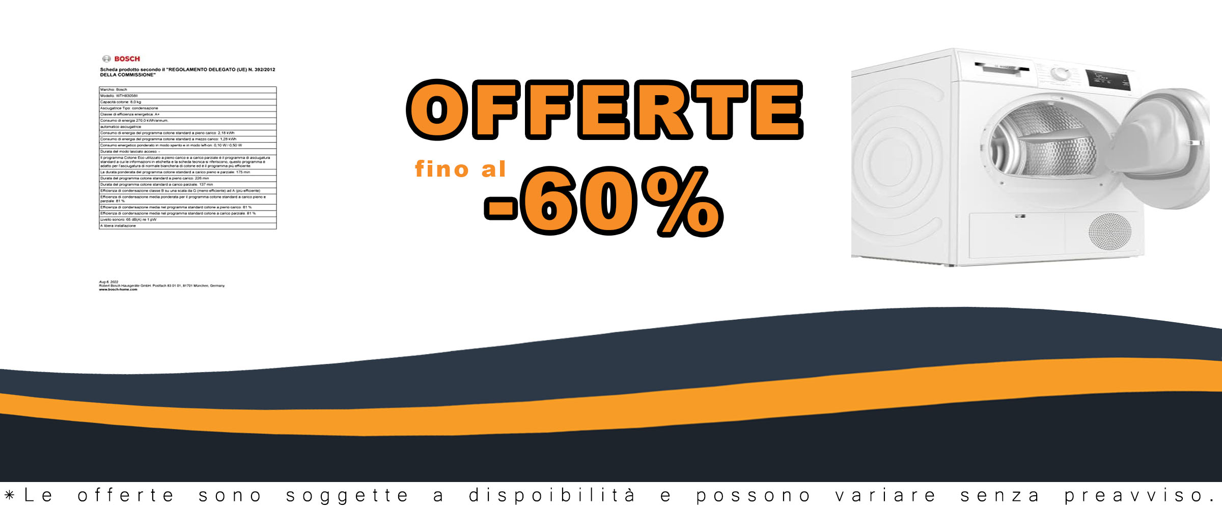 Bosch WTH83058II Serie 4 - Asciugatrice a pompa di calore, capacità 8 kg, con programma rapido e Auto Dry