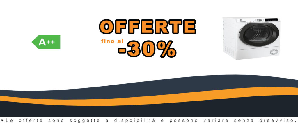 Hoover ND4 H7A2TCBEX-S Asciugatrice 7 Kg Slim Pompa di Calore Wi-Fi, Classe A++, con design compatto e alta efficienza energetica.