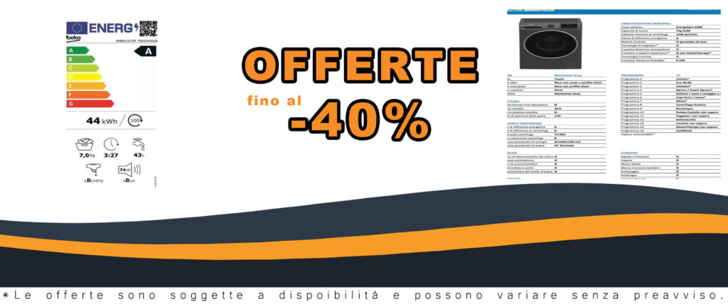 Beko AMBSU372M - Lavatrice 7kg Slim, Classe A, motore inverter, funzione a vapore e cassetto autopulente