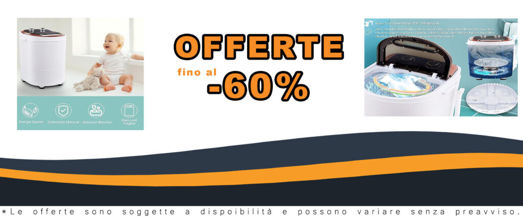 CLIPOP Mini lavatrice portatile, compatta e versatile per casa e campeggio, ideale anche per i vestiti dei bambini.
