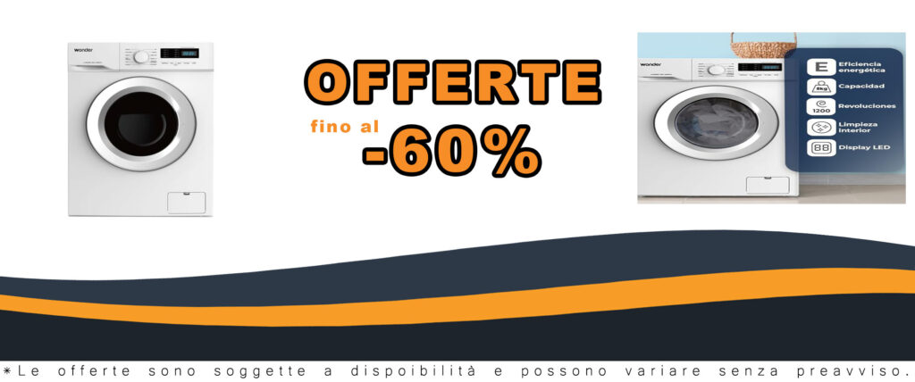 Wonder Lavatrice 8 Kg Carico Frontale WL8200ED in bianco, dotata di 12 programmi e funzione Stop&Go.