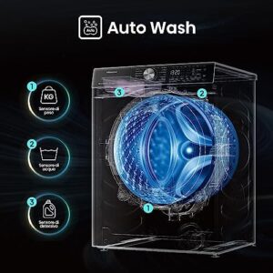 Hisense WF5S1045BW - Lavatrice a Carica Frontale 10,5 Kg, con Display Touch e Funzione Vapore