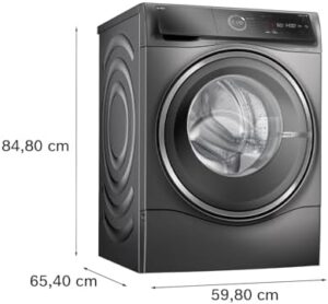 Bosch WNC254AS0, Serie 8, asciugatrice intelligente con i-Dos, IronAssist e capacità 10,5 kg