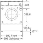 Neff W6441X1 8kg Einbau Waschmaschine, 60cm breit, 1400 U/min, Speed Perfect, Unwuchtkontrolle, Mengenerkennung, AquaStop, Weiß