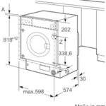 Neff W6441X1 8kg Einbau Waschmaschine, 60cm breit, 1400 U/min, Speed Perfect, Unwuchtkontrolle, Mengenerkennung, AquaStop, Weiß