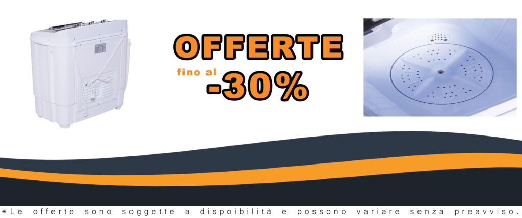 Lavatrice portatile PYRAMIDEA 5 Kg con funzione centrifuga, ideale per campeggio e viaggi.