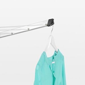 Stendibiancheria Brabantia a Ombrello Lift-O-Matic in Metallic Grey, con 50m di spazio per stendere e altezza regolabile