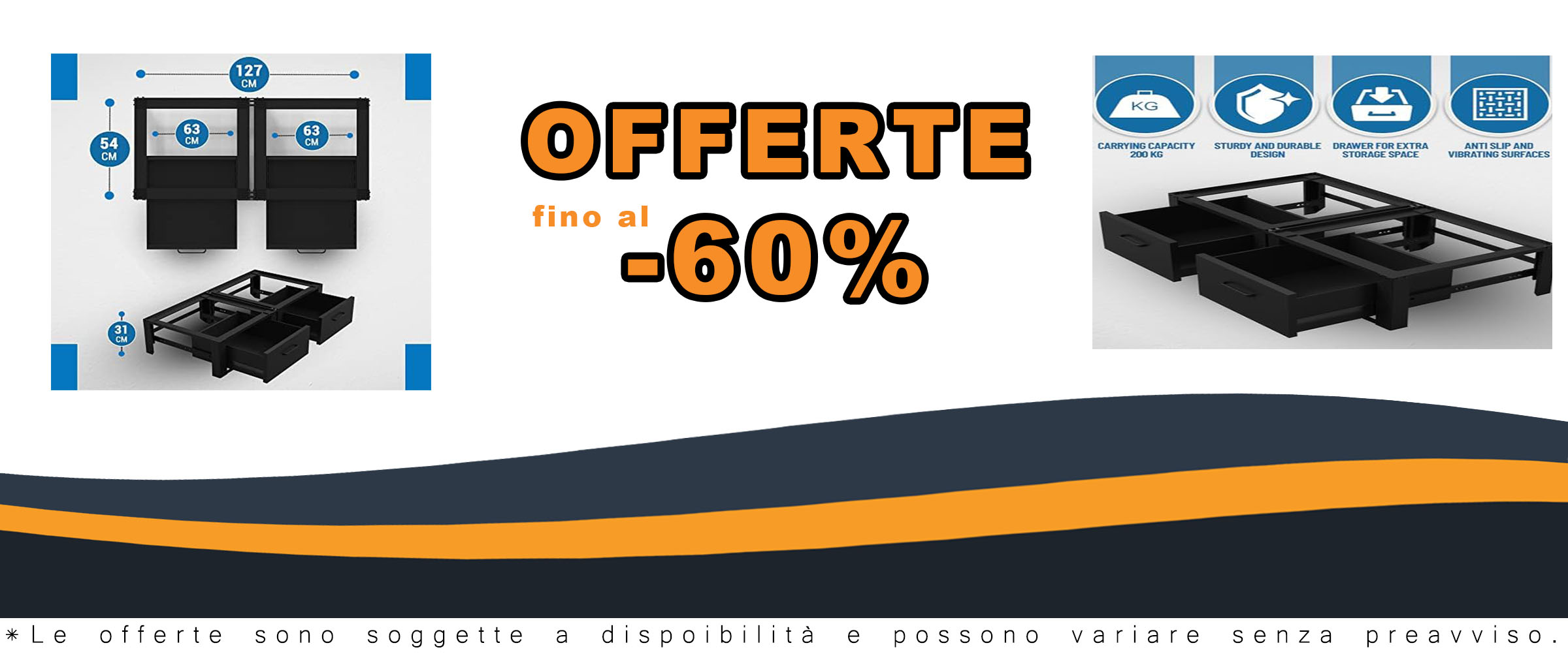 Vonia Base per lavatrice con cassetto - Supporto rialzato per lavatrice e asciugatrice, design elegante e pratico