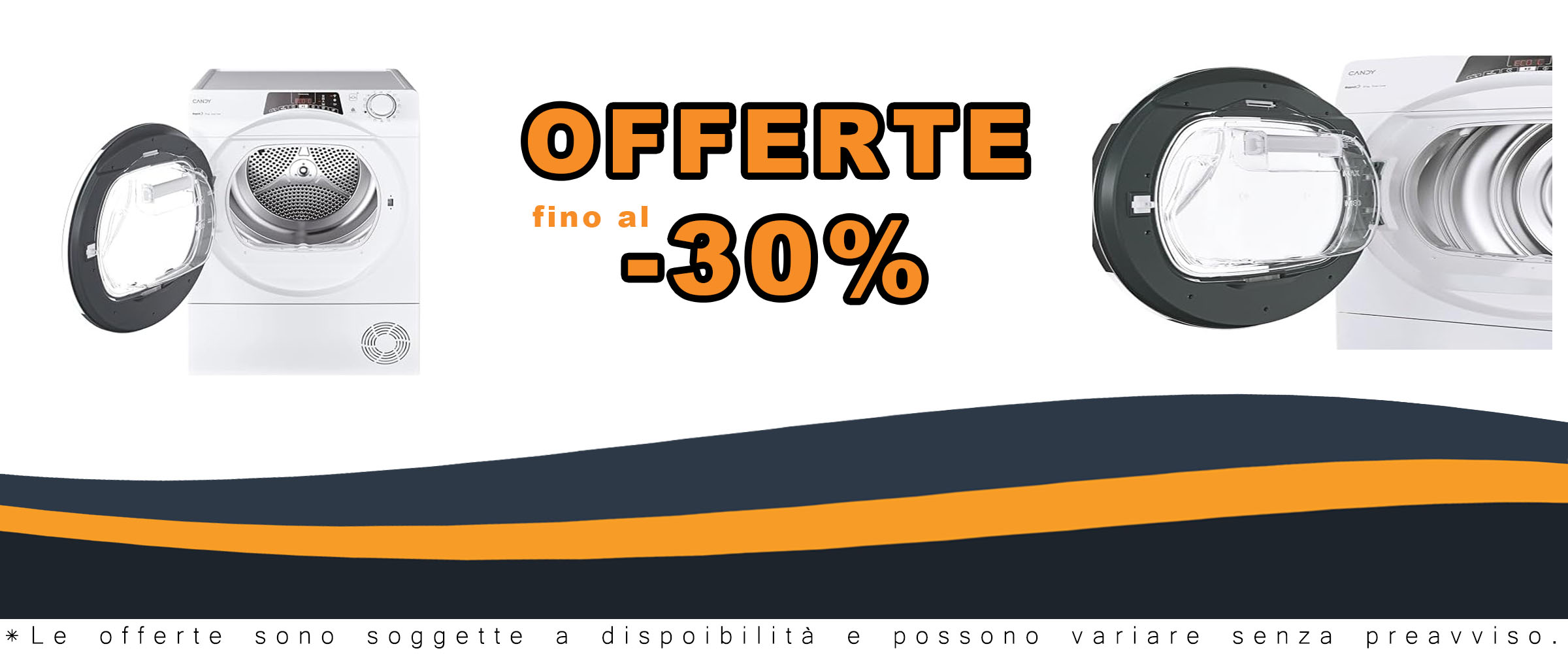 Asciugatrice Candy Rapidó ROE H10A2TCEX-S con pompa di calore, capacità 10 kg e WiFi, bianca.