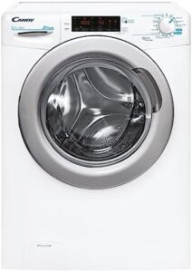 Lavatrice da 7 kg, frontale, 1400 giri, classe energetica A con tecnologia NFC, vista laterale con programmi di lavaggio