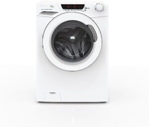 Lavatrice 8 Kg Classe A 1200 giri Vapore - HE 128TXME/1-S in funzione, ideale per famiglie di medie dimensioni.