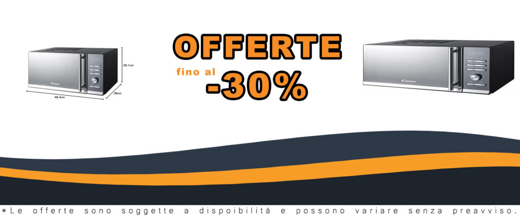 Forno a Microonde Candy CMGE23BS con Grill, 23 Litri, 900W, nero, con piatto girevole