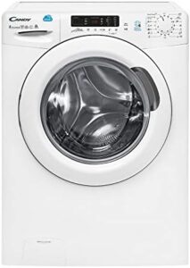 Lavatrice Candy CSW 485D/5-S con display digitale e 15 programmi di lavaggio, ideale per famiglie.