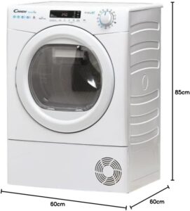 Candy CSO H8A2DE-S - Asciugatrice pompa di calore da 8 kg, con WiFi e classe energetica A++