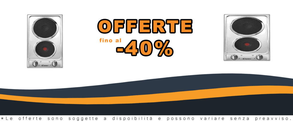 Piastra elettrica Candy CDE32/1X in acciaio inox con due zone cottura, ideale per cucine compatte.
