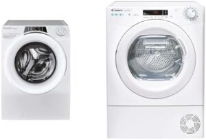 Lavatrice Candy RapidÓ RO16106DWMCT/1-S e Asciugatrice Smart Pro CSOE H9A2DE-S con connettività Wi-Fi e BLE