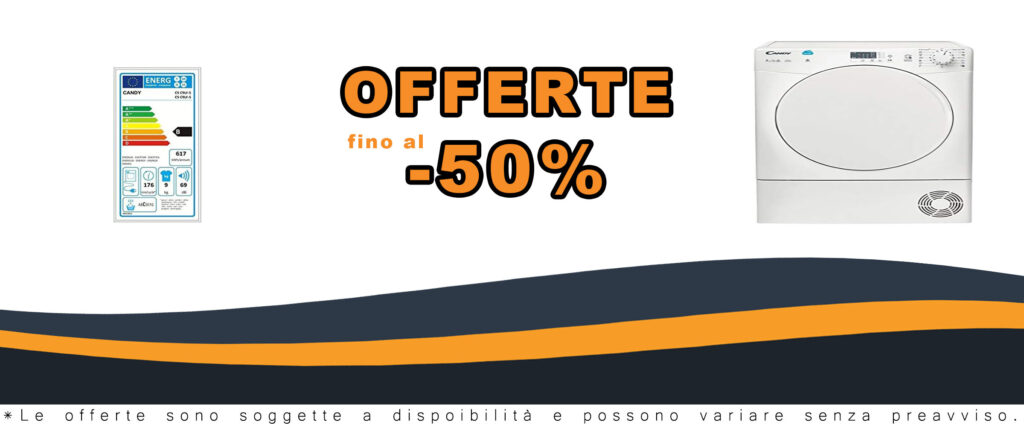 Asciugatrice Candy CS C9LF-S bianca con capacità 9kg, ideale per famiglie numerose e risparmio energetico.