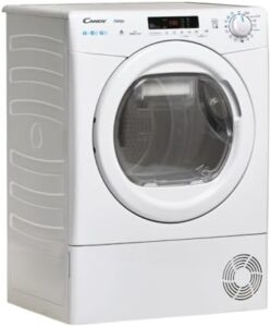 Asciugatrice Candy CRE H9A2DE-S simply-Fi con pompa di calore e capacità di 9 kg, ideale per famiglie