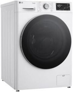 Lavatrice LG AI DD F4R3711NSWS, modello a carica frontale con autodosaggio, 1400 giri e lavaggio a vapore, Wi-Fi integrato