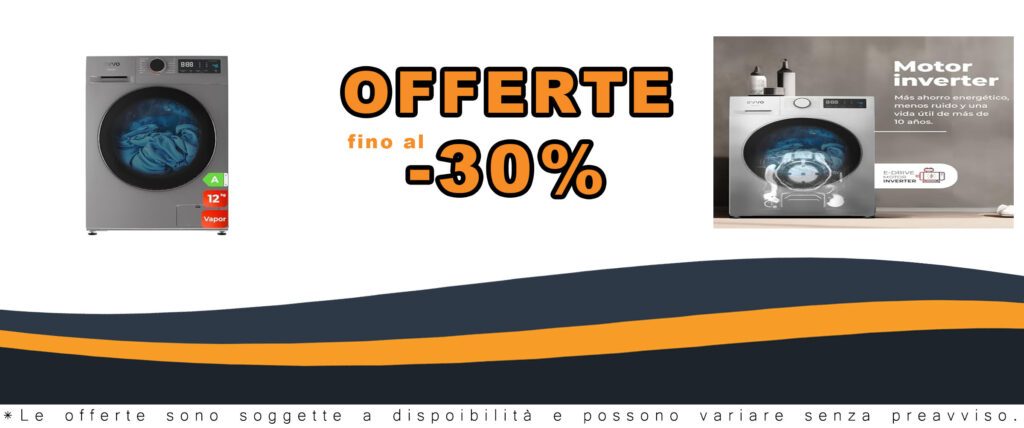 Lavatrice EVVO Nature 12 kg con motore Inverter, Steam Wash, e design elegante in inox