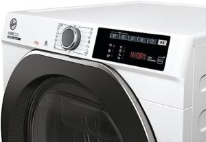 Hoover Ndeh10A2Tcbexs S Asciugatrice Classe A++ con pompa di calore e Wi-Fi, ideale per famiglie numerose.