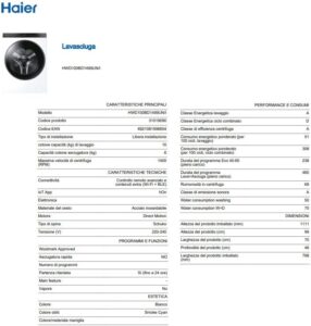 Haier Super Drum Serie 9 Lavasciuga 10+6 Kg con Wi-Fi e controllo tramite app hOn
