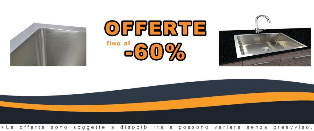 Omeere 54 x 44 - Lavello da incasso, in acciaio inox 304, spessore 0,8 mm, rettangolare, 1 bacino