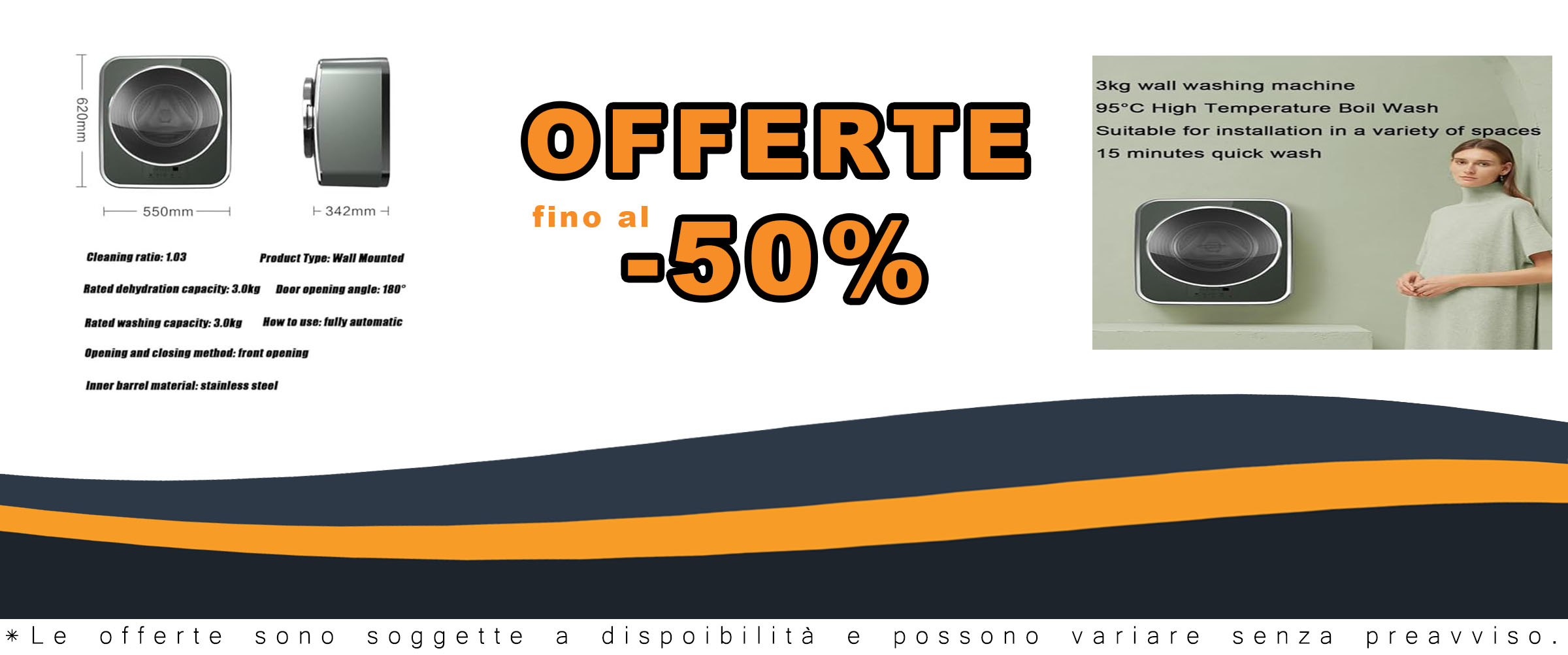 GEJLELDS Lavatrici Portatili per Vestiti Mini Lavatrice a Parete Lavatrice Portatile Completamente Automatica a Tamburo Anteriore capacità di Lavaggio 3 kg per Lavatrice da Viaggio in dormitorio,A