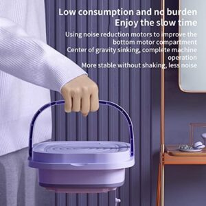 Chpbolly Lavatrice portatile, mini lavatrice pieghevole e centrifuga, piccola rondella pieghevole, adatta per dormitorio di appartamenti, viaggi, migliore scelta regalo (viola-8 L) (01)