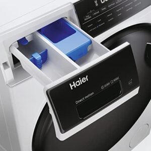 Haier I-Pro Serie 5 Lavasciuga 10+6 Kg, Libera Installazione, Carica Frontale, 1400 Giri, Classe A, Trattamento Antibatterico, Rilevamento Carico, Vapore, AxLxP 85x59,5x53, Bianca - HWD100-B14959UIT