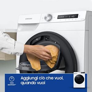 Samsung Lavatrice Ai Control UltraWash WW80T754DBT/S3, Libera Installazione, 8 kg, 1400 RPM, Classe A, WiFi, Vapore, Carica Frontale, 60l x 85h x 60p cm