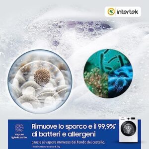 Samsung Lavatrice Serie 4000T WW90T4040CE/ET, Libera Installazione, 9 kg, 1400 RPM, Vapore, Carica Frontale, 60l x 85h x 55p cm