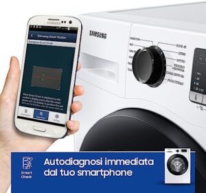 Samsung Lavatrice Serie 4000T WW90T4040CE/ET, Libera Installazione, 9 kg, 1400 RPM, Vapore, Carica Frontale, 60l x 85h x 55p cm