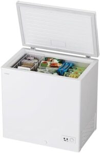 Candy Artico, CCHH 200E, Congelatore a pozzetto, Libera Installazione, 196Litri, 39/C dB, Funzione Artico, Connesso, Bianco, AxLxP 84,5x91,5x55,5 cm [Classe di efficienza energetica E]