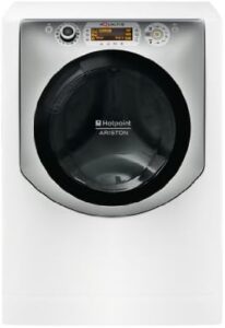 Hotpoint AQS73D 29 EU/A Lavatrice (Carico frontale, 7kg, 1200RPM, A+++, LCD), Argento, Bianco