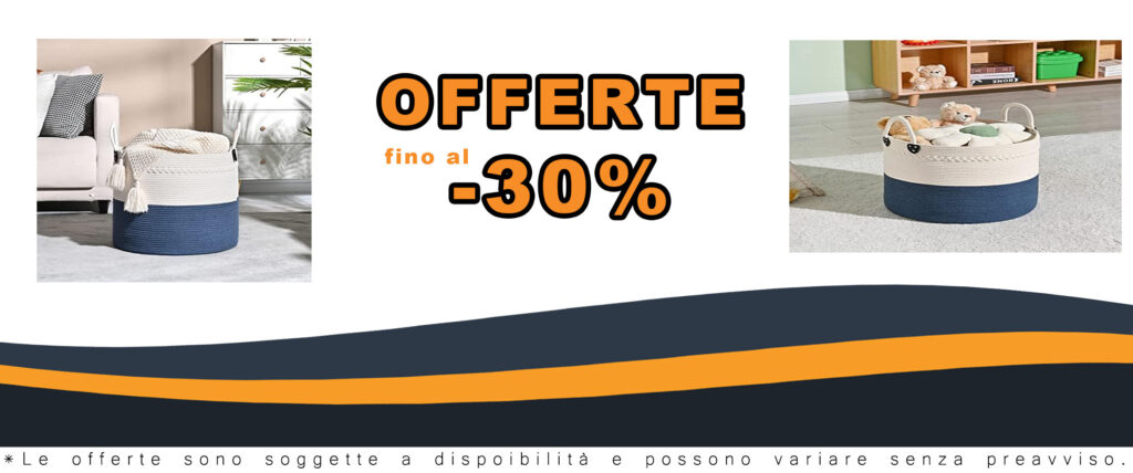 KAKAMAY Grande cesto per coperte (45,7 x 45,7 x 40,6 cm), cesto portabiancheria in corda di cotone, per asilo, lavanderia, soggiorno, cuscini, giocattoli per bambini con manici (blu navy)